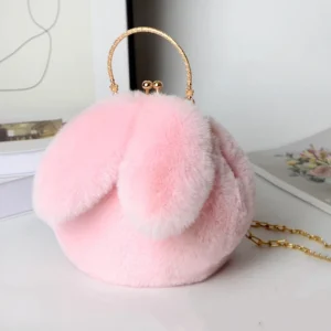 The Enchanting Accessory: Cute Plush Rabbit Crossbody Bags for a Whimsical Style