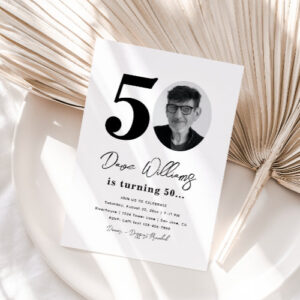 Celebrate the Golden Milestone with Glittering 50th Birthday Invitations