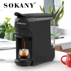 Coffee Perfection Unleashed: 1450W Coffee Machine with 600ml Capacity and Automatic Capsule Dispensing