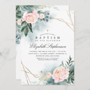 Enchanting Greenery and Blooms: An Invitation to a Momentous Baptism