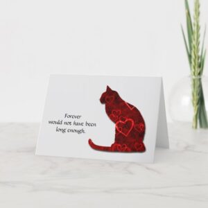 Whispering Comfort in Grief: A Touching Condolence Card to Soothe the Pain of Losing a Beloved Feline Companion