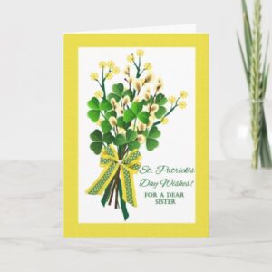 Shamrock Blessing for the Sister You Love: A Lucky St. Patrick’s Day Card